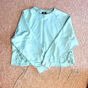Nike Sweatshirt, Mint Green, Large
